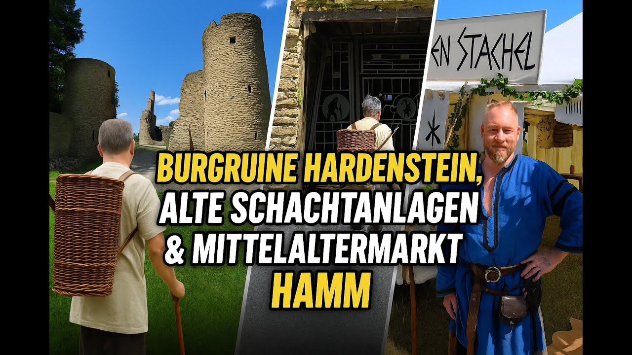Burgruine Hardenstein, alte Schachtanlagen & Mittelaltermarkt Hamm