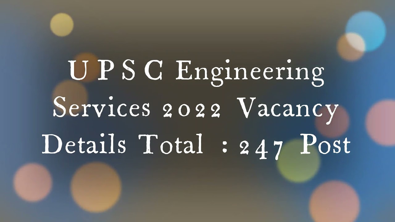 UPSC Engineering Services Pre Exam Online Form 2021