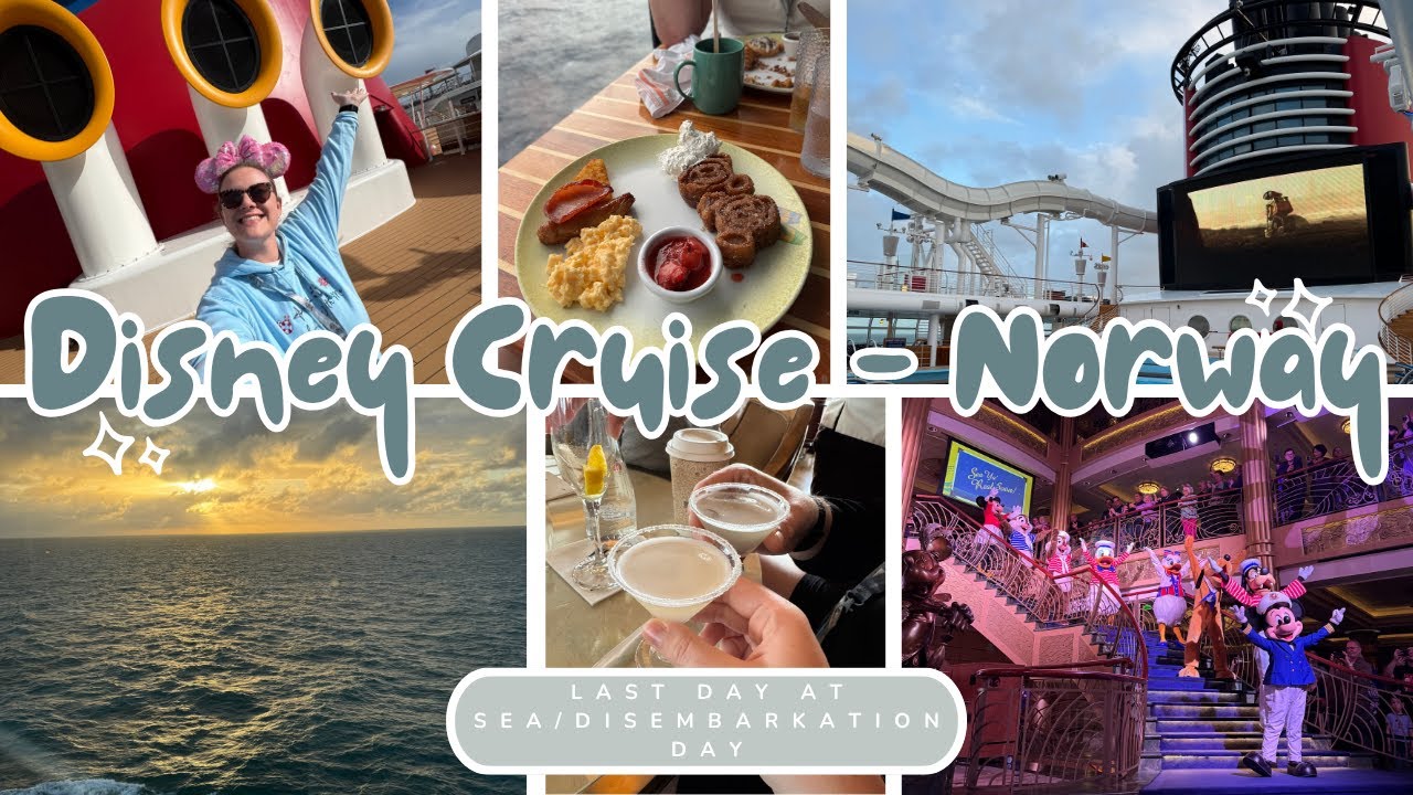 DISNEY CRUISE LINE VLOG🚢🐭🇳🇴 | LAST DAY AT SEA/DISEMBARKATION😭 | F1, Mixology & Sea Ya Real Soon!✨