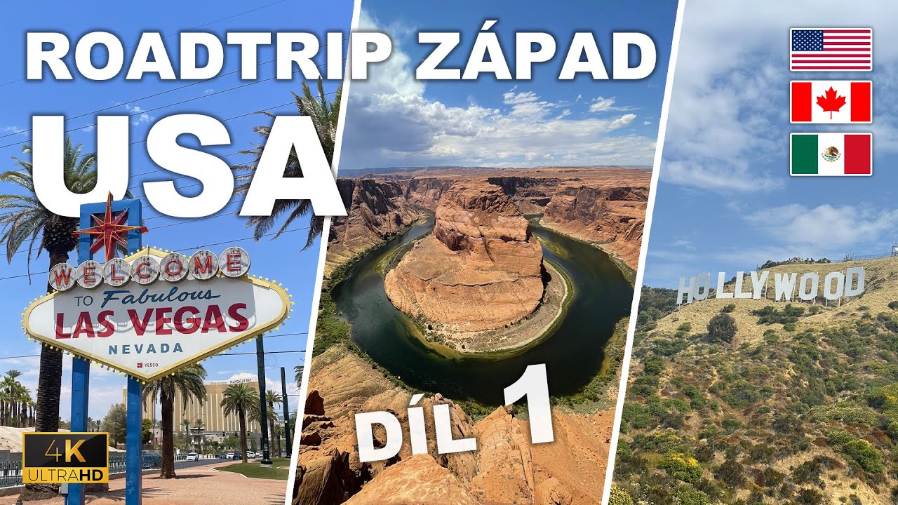 ZÁPAD AMERIKY 1/3 🇺🇸🇨🇦🇲🇽 | Los Angeles, Death Valley, Las Vegas, Grand Canyon, … | USA ROADTRIP 2024