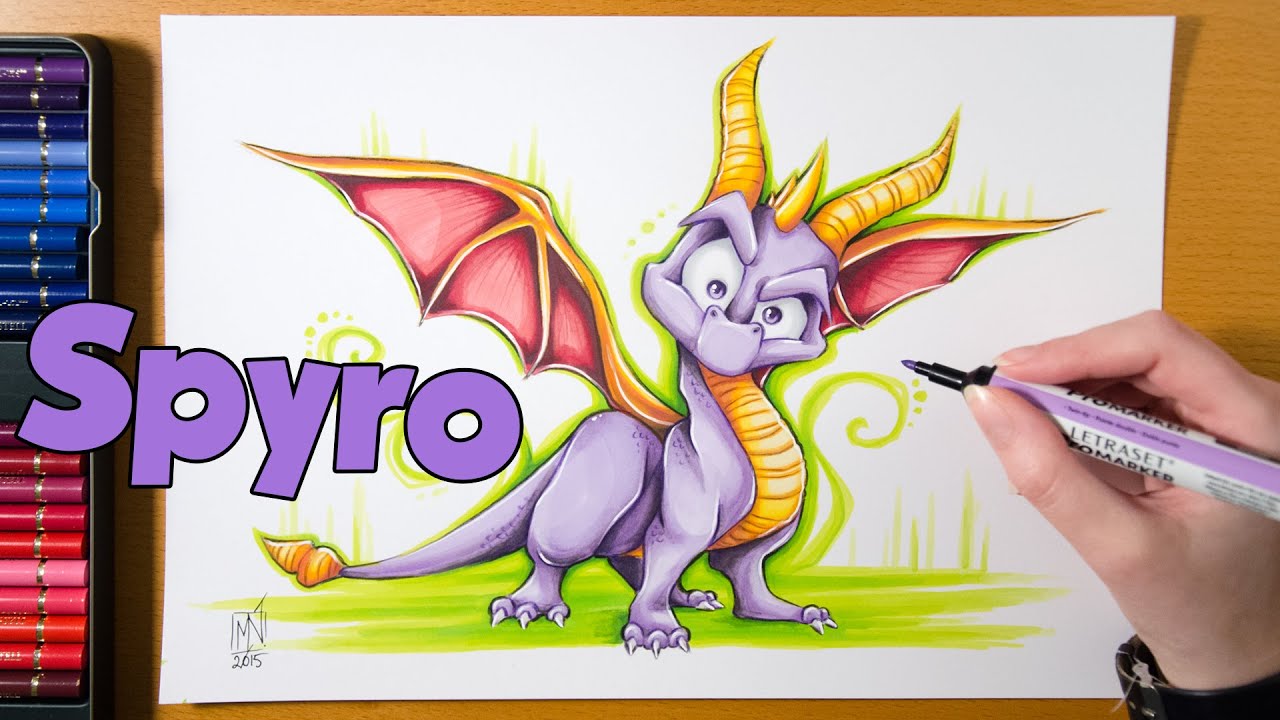 Speed Drawing SPYRO the Dragon