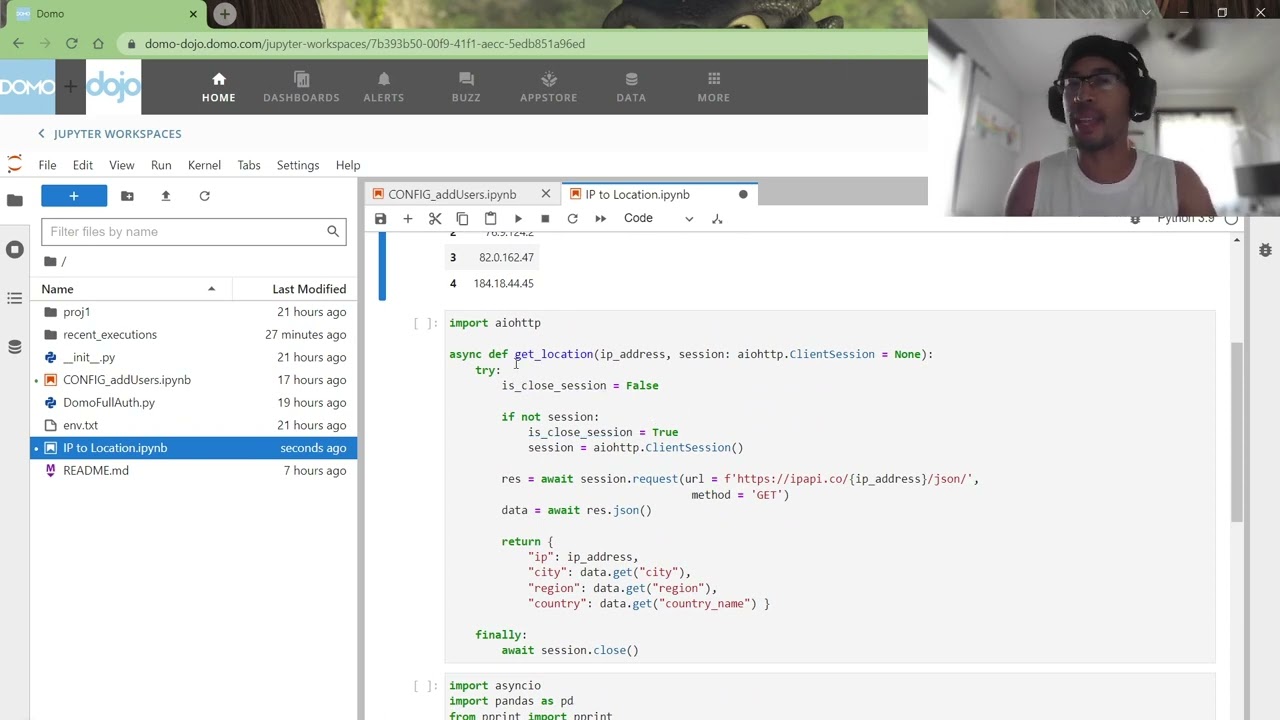 Domo + Python - Map User Activity by converting IP Addresses to Locations