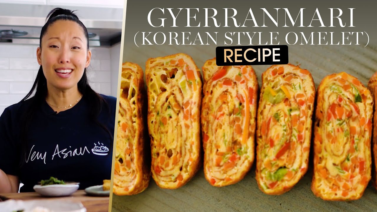 How to Make Gyerranmari, A Korean Style Omelet | In The Kitchen With The Korean Vegan