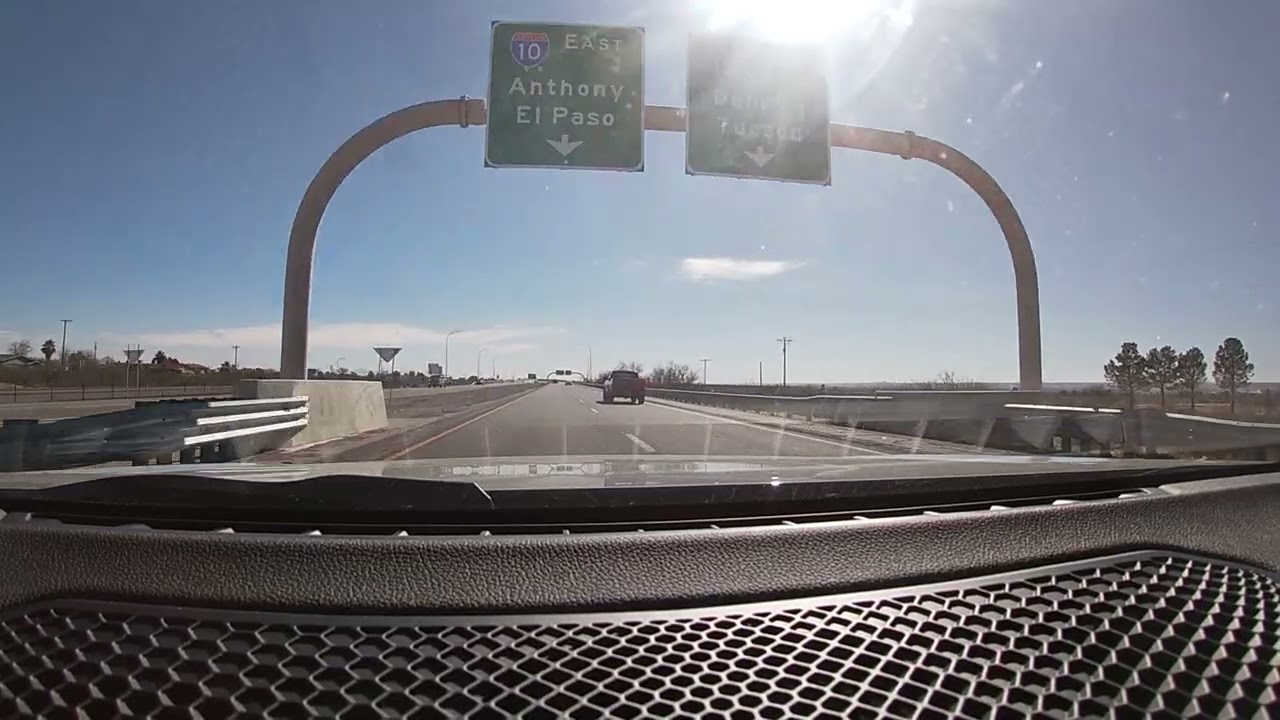 Doña Ana County, New Mexico to El Paso County, Texas - Interstate 10