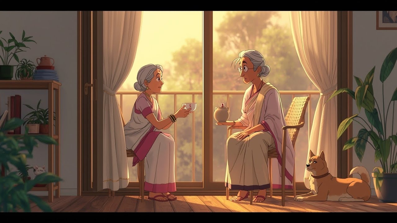 Ghibli Style Cozy Morning Routine with Besties| ghibli style relaxing anime vlog.