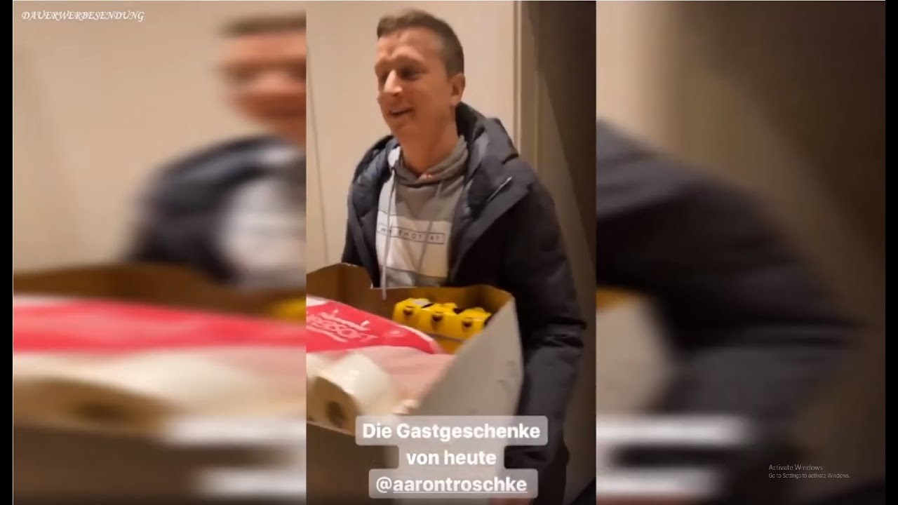 Aaron Troschke Gastgeschenke 😂 MRS. BELLA Instagram Story