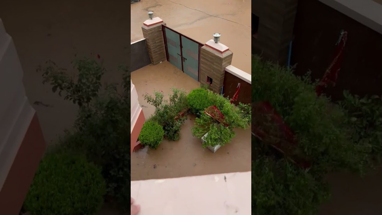 Floods due to heavy rainfall in Jammu #shorts #jammu #rainfall #floods #latestnewstoday