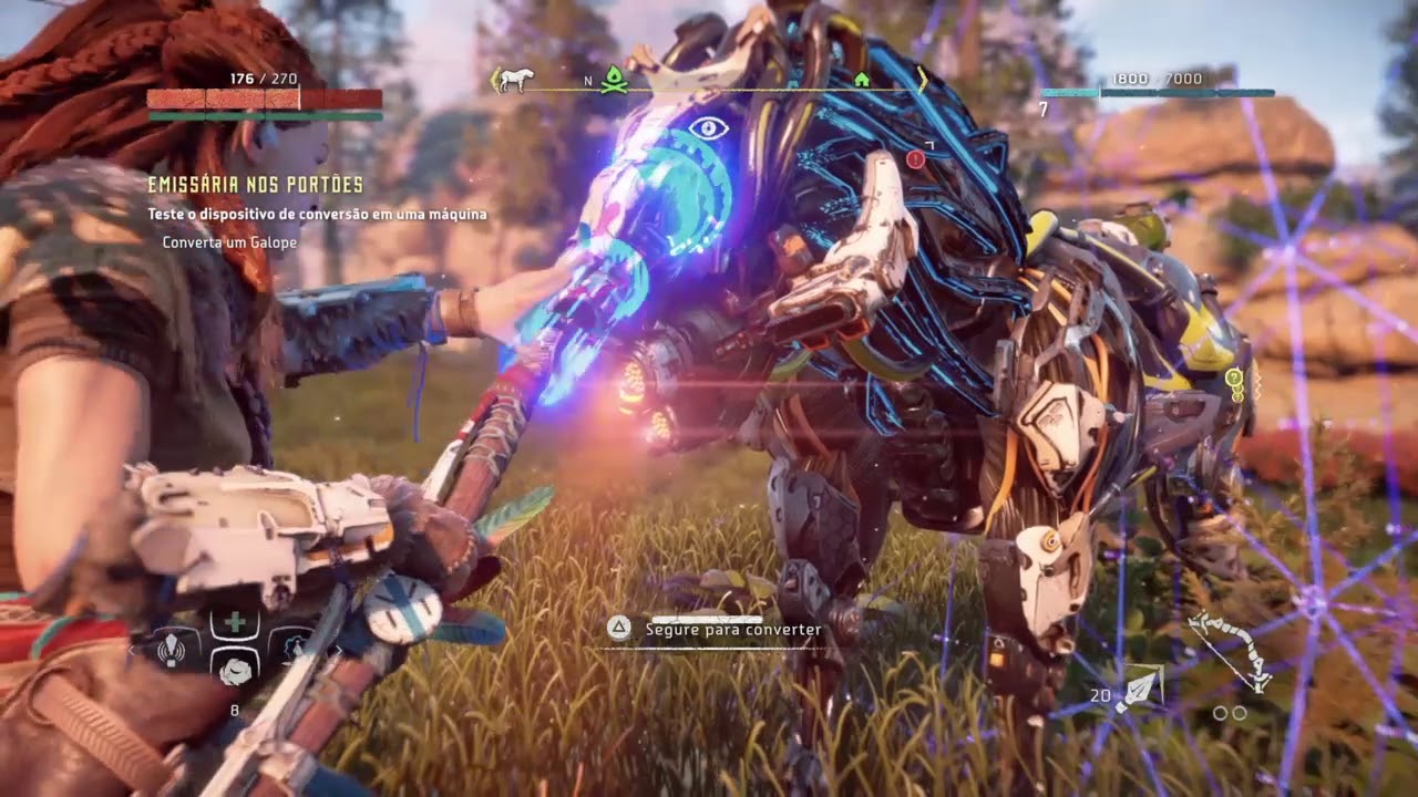 Horizon Zero Dawn: EP7 - Emissária Nos Portões - Convertendo Um Galope