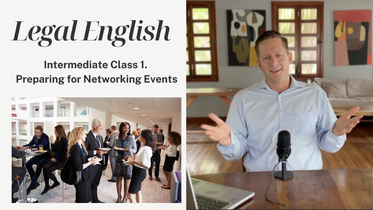 How to Network Professionally in English | Legal English – Intermediate Lesson 1.1
