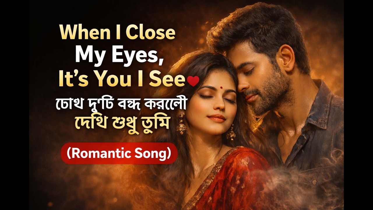 Close My Eyes ❤️ দেখি শুধু তুমি | Bilingual Love Song