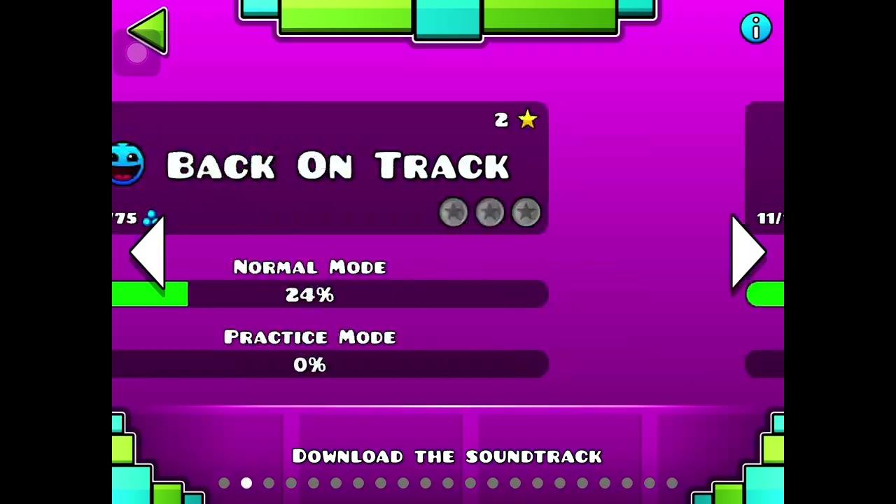 Playing geometry dash! ( REALLY WELL )