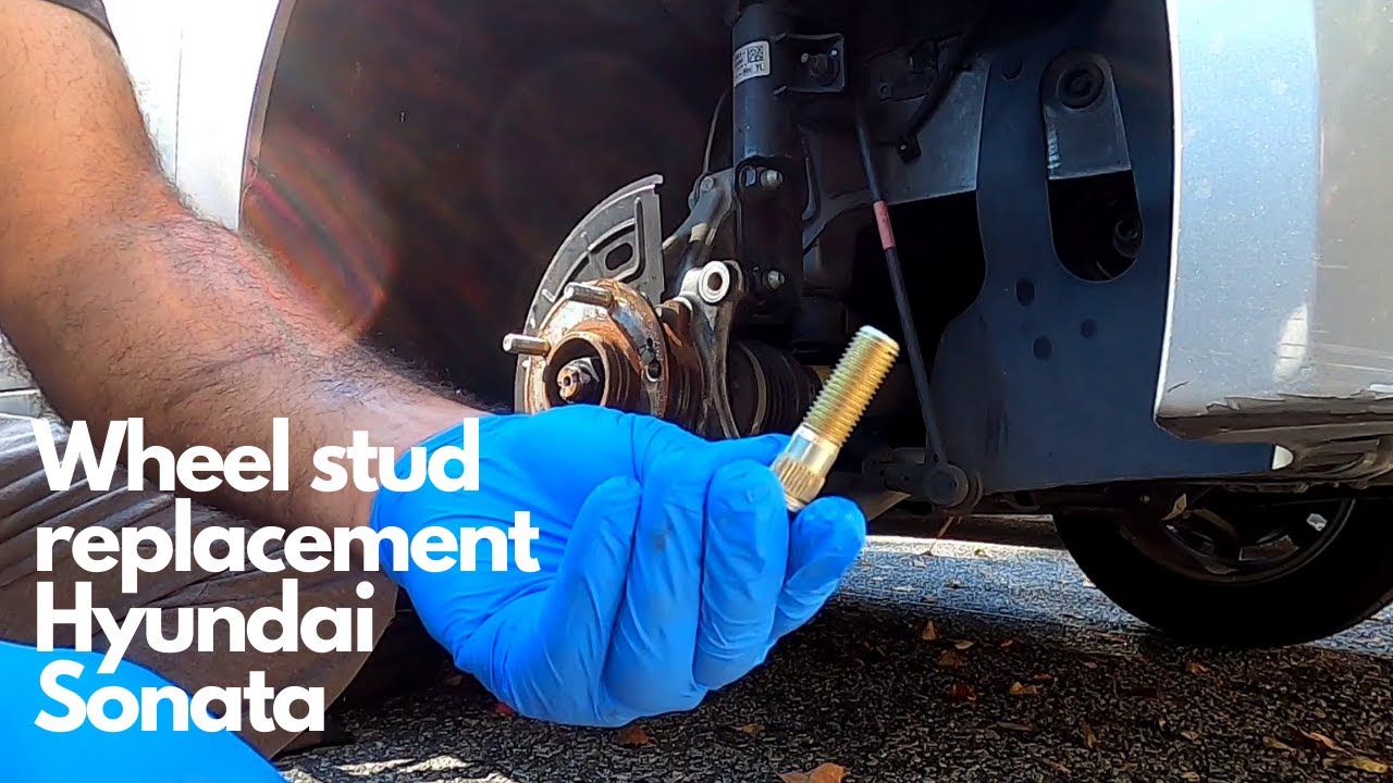 How to replace 15 2016 2017 2018 Hyundai Sonata/Kia Wheel Stud without Removing Hub in your parking