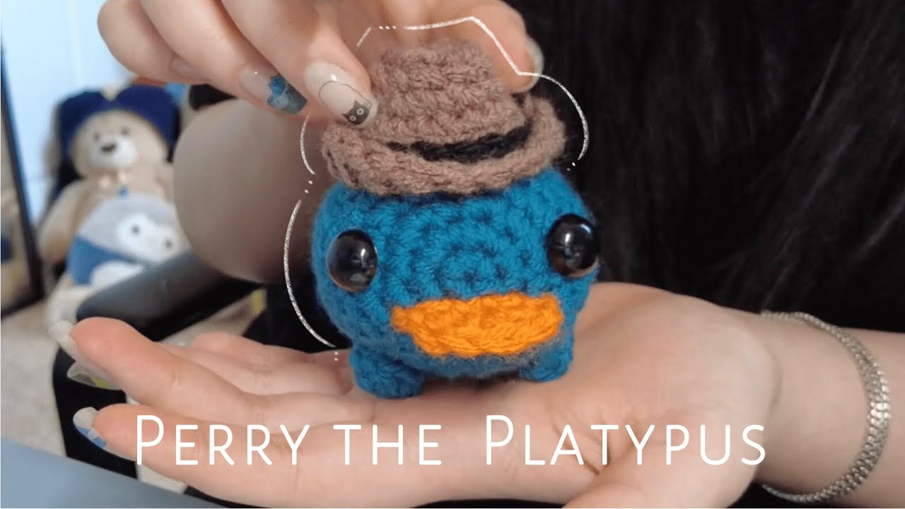 Crochet Perry the Platypus with me (Free Hat Pattern available)