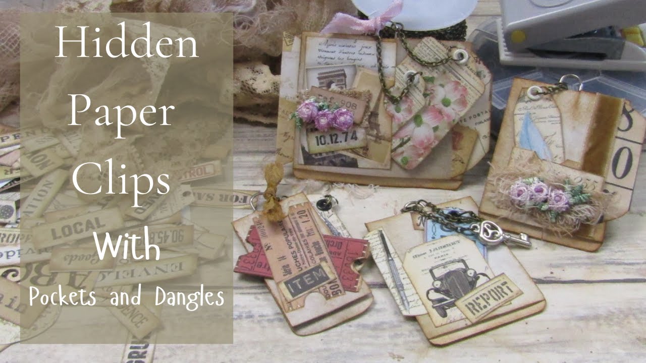 Hidden Paper Clips with Pockets and Dangles