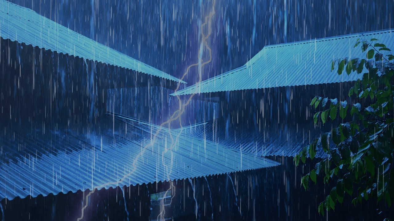 Calm Rain and Thunderstorm Sounds for Sleep and Insomnia Relief, Relaxation Rain Sounds