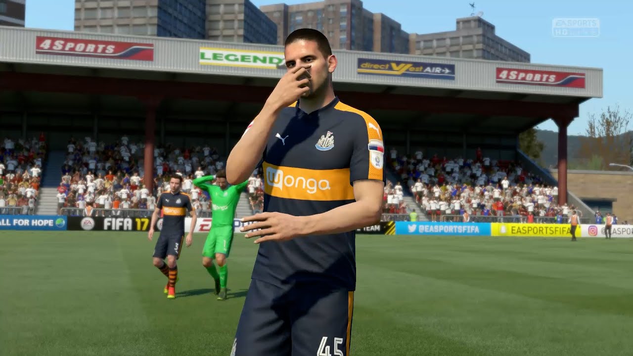 Late Drama! Fulham 2–1 Newcastle Utd | Full Match | FIFA 17