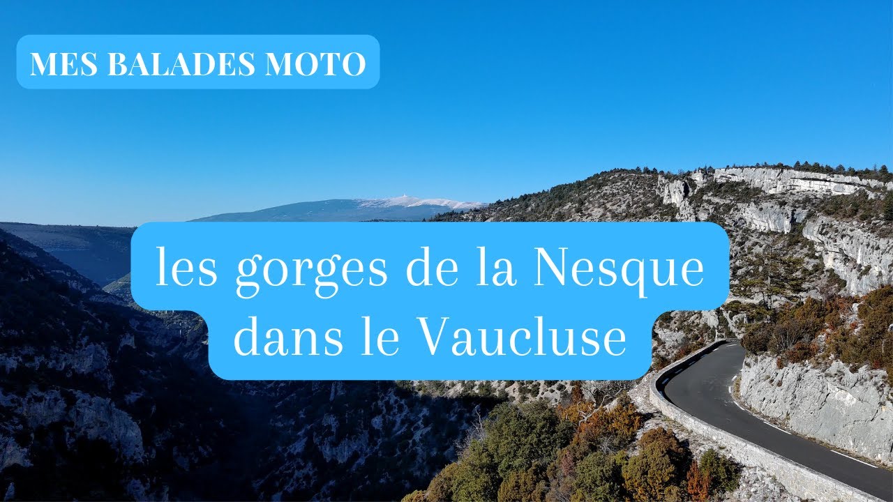 Balade moto dans le Vaucluse - les gorges de la Nesque - Pan America 1250 S
