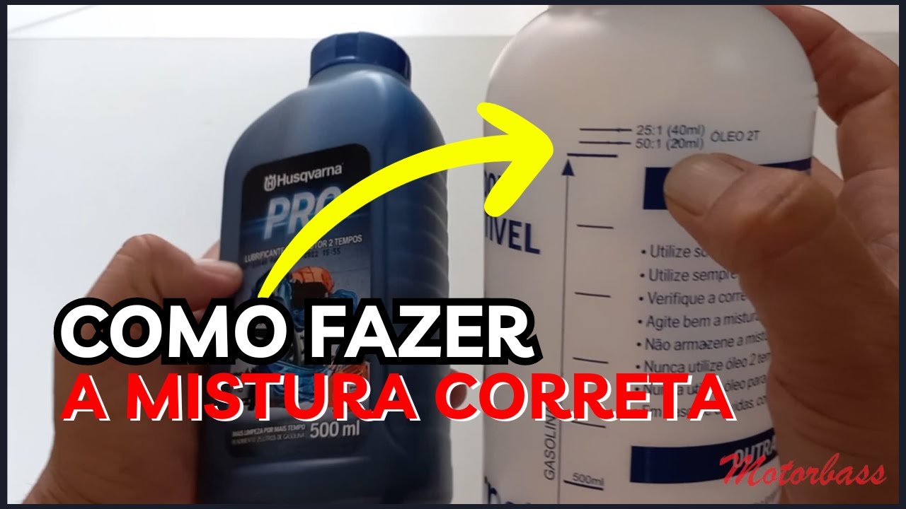 Dica de como fazer a mistura da Gasolina e Óleo | Misturador Husqvarna