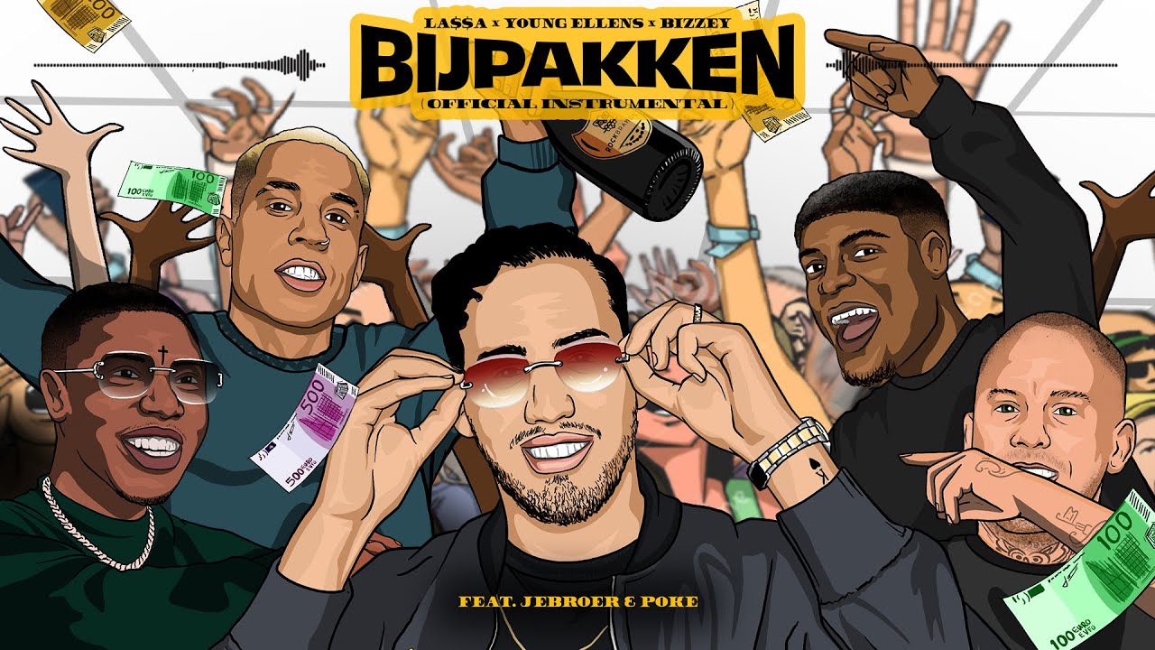 LA$$A & Young Ellens & Bizzey - Bijpakken (feat. Jebroer & Poke) [Official Instrumental]
