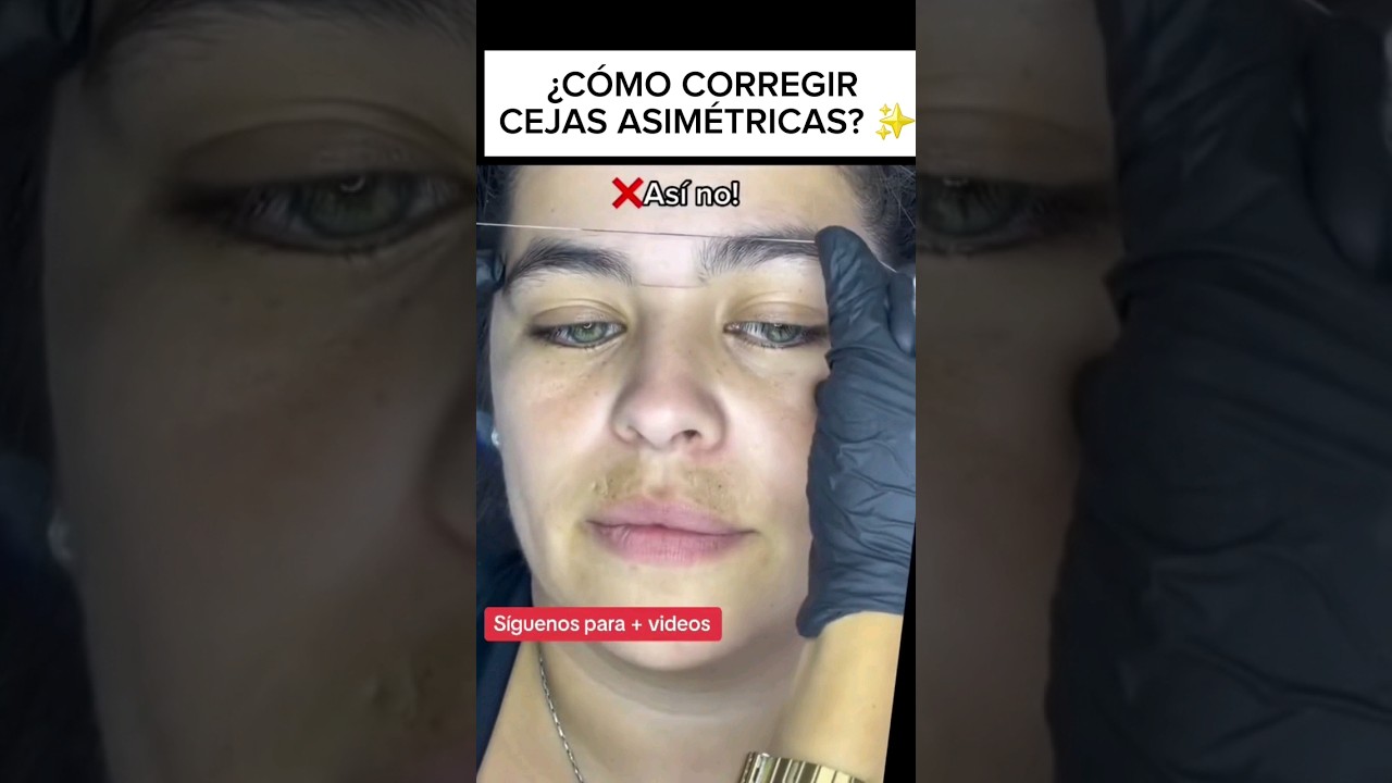 &iquest;C&oacute;mo corregir un caso de asimetria? #cejas #brows #cejasperfiladas #eyes #eyebrows