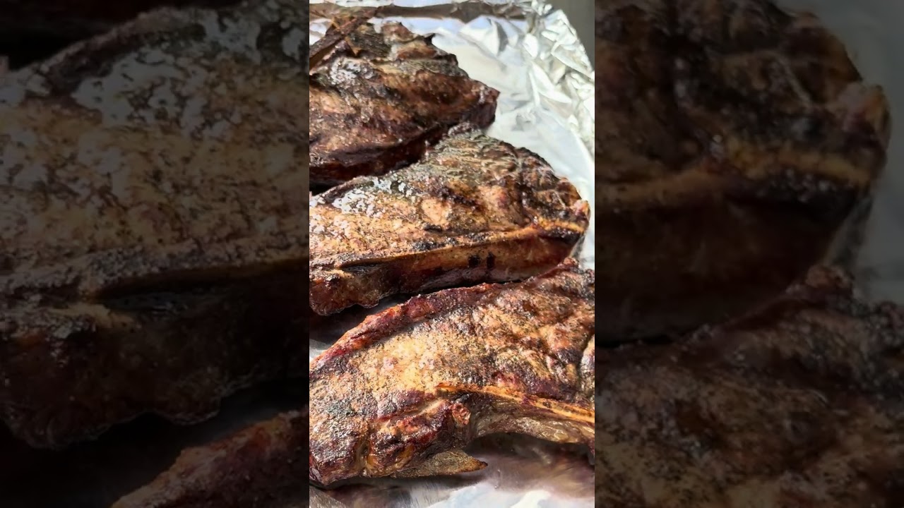 The ABSOLUTE BEST Way to Grill Steaks and Then Finish with Foil Baking #steak #cooking #shorts
