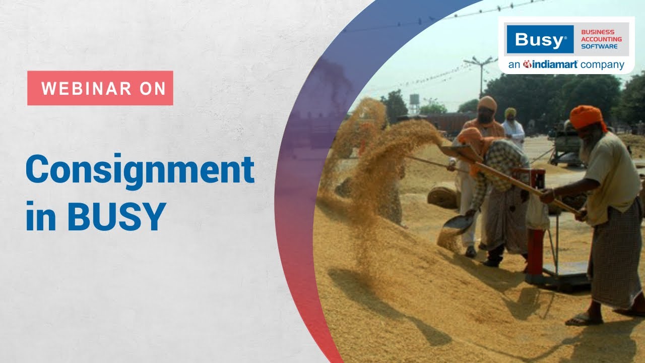 Consignment in BUSY (English)