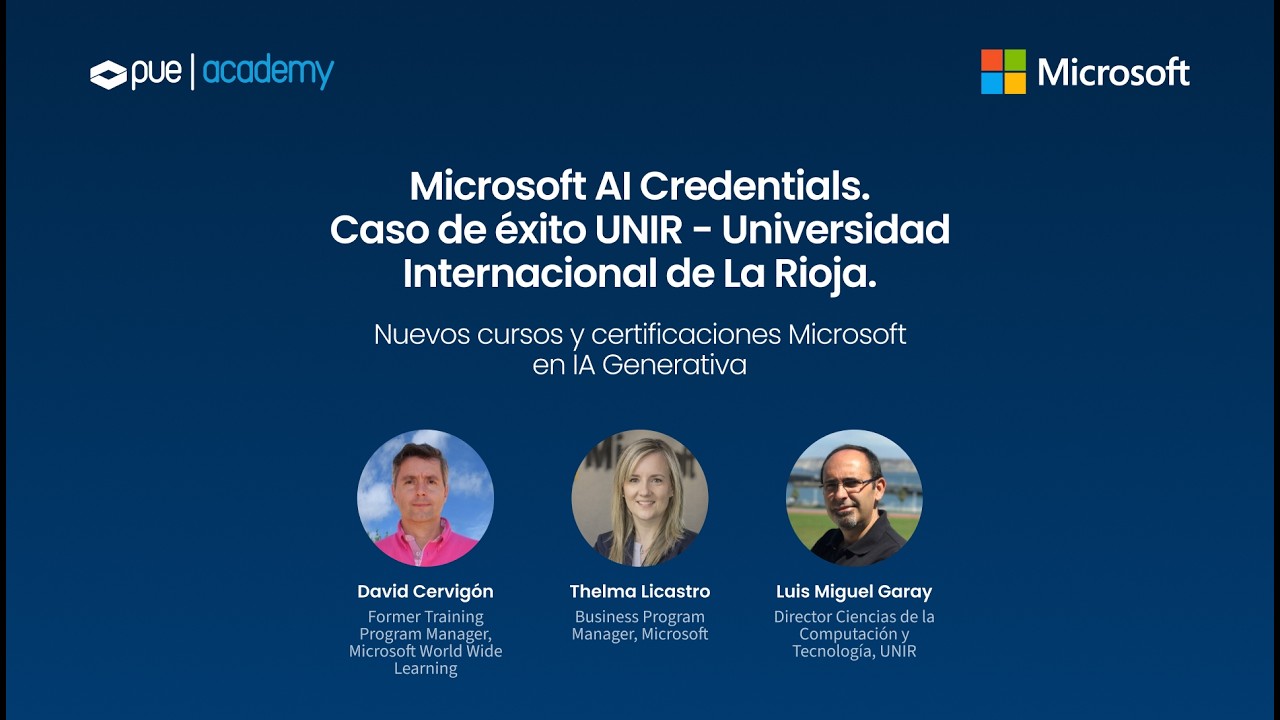 Microsoft AI Credentials. Caso de éxito UNIR - Universidad Internacional de La Rioja