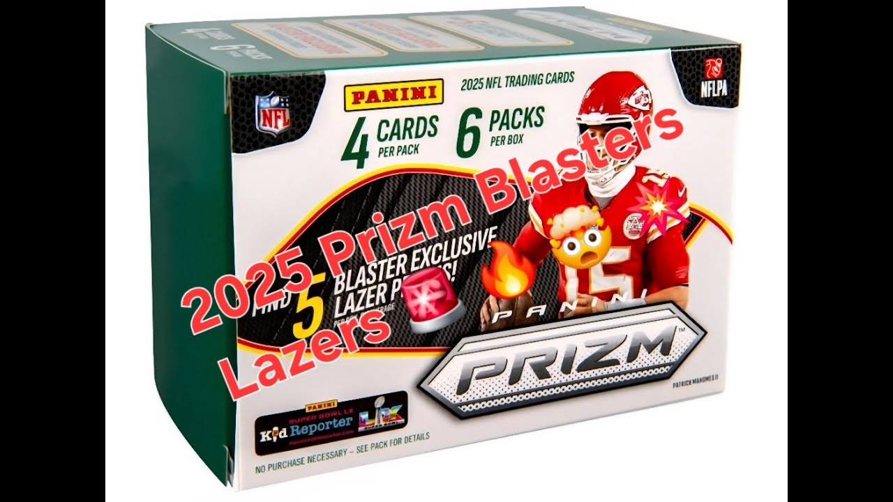 2025 Prizm Football Blasters 1/2 Case - Great Hits 🚨 🔥 Prizm Lazers #prizm #panini #blaster  🚨