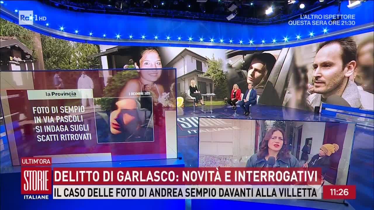 Le foto inedite di Sempio davanti a casa Poggi il giorno del delitto - Storie italiane 02/12/2025
