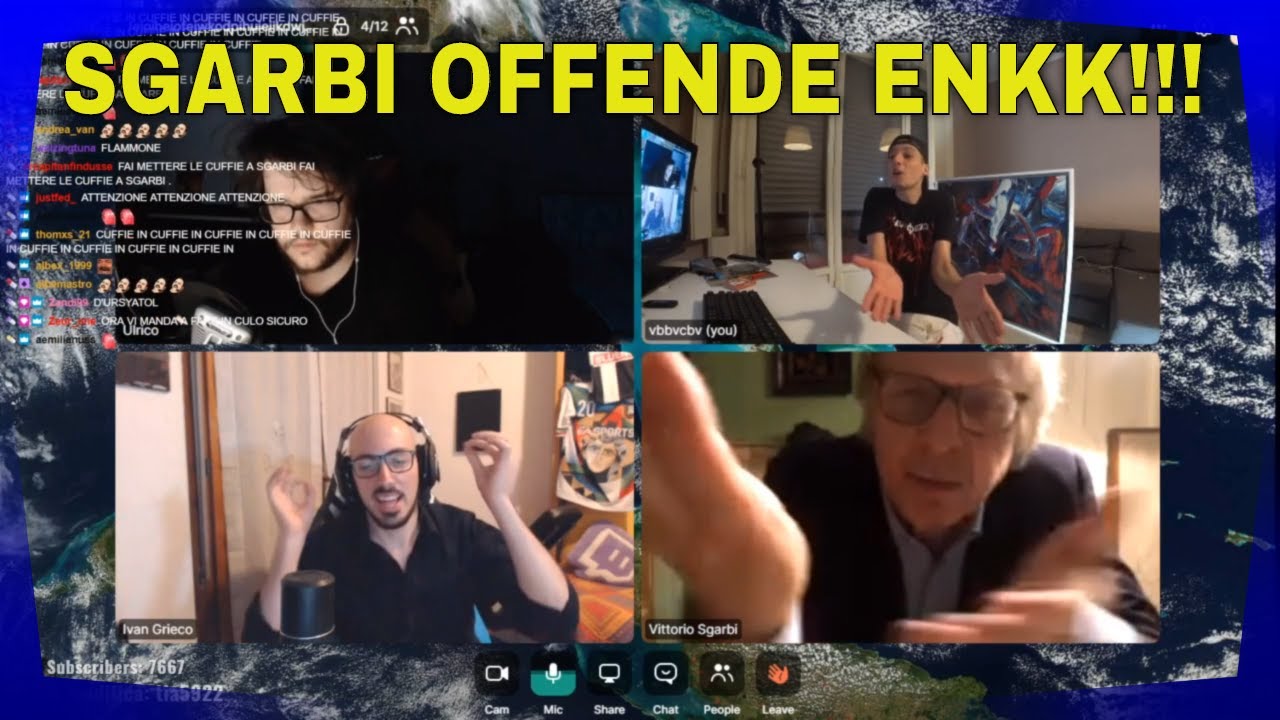 Sgarbi offende Enkk: 