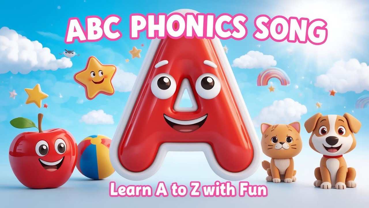 Learn ABC Phonics A–Z | Fun Alphabet Song for Toddlers & Preschoolers