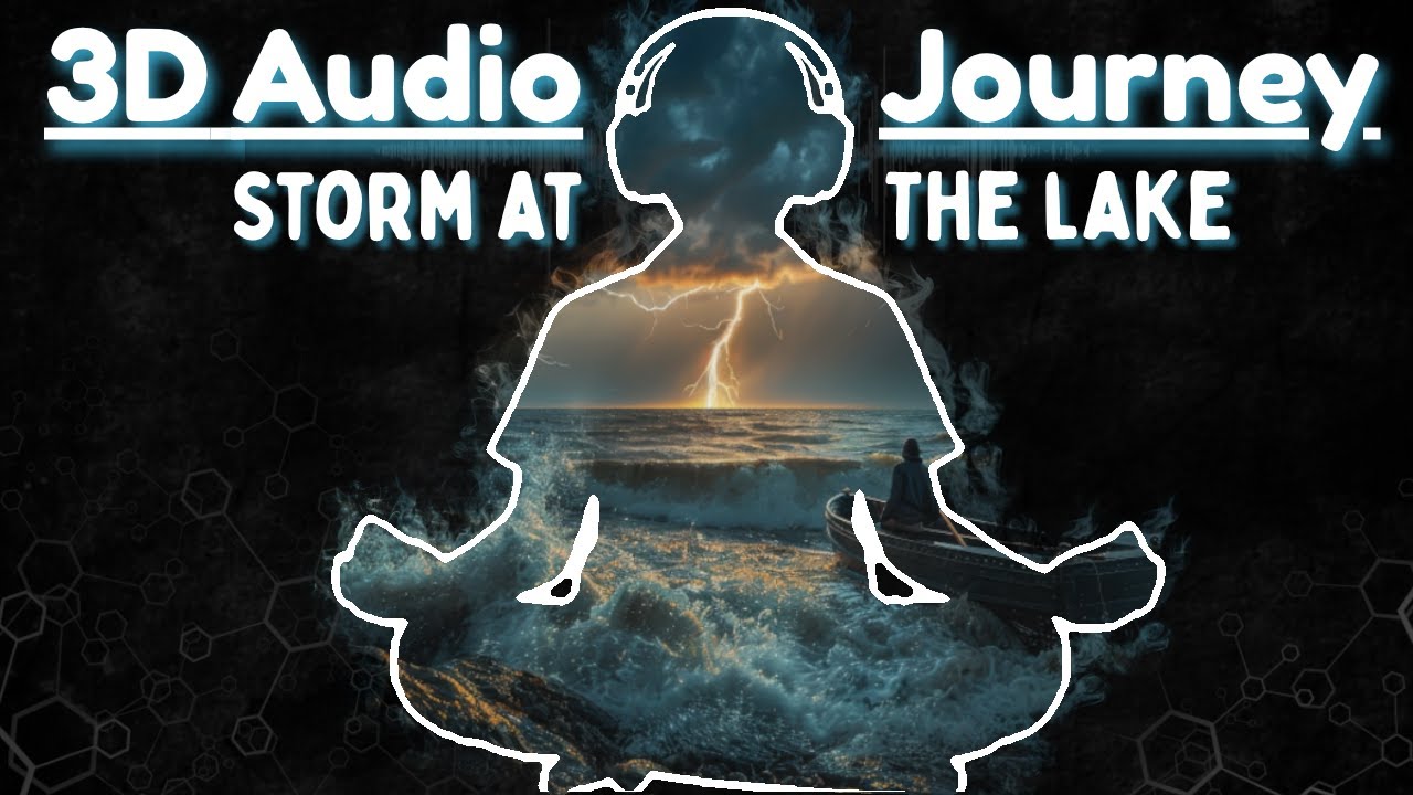 Escape a Storm on the Lake | Relaxing 3D Binaural Audio Experience
