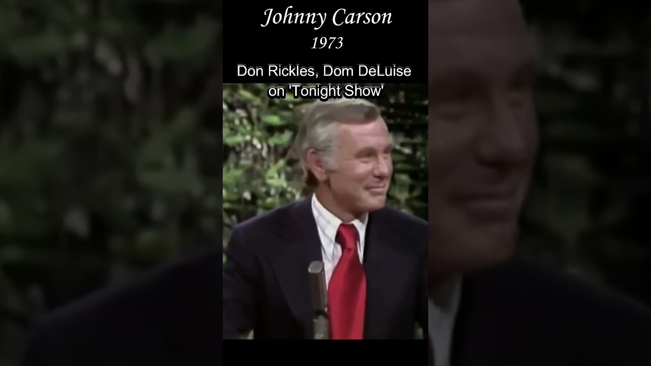 Don Rickles, Dom DeLuise on Carson's Tonight Show 1973