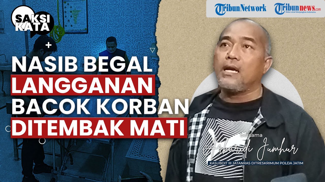 SAKSI KATA - Begal Motor Langganan Bacok Korban di Jatim Ditembak Mati