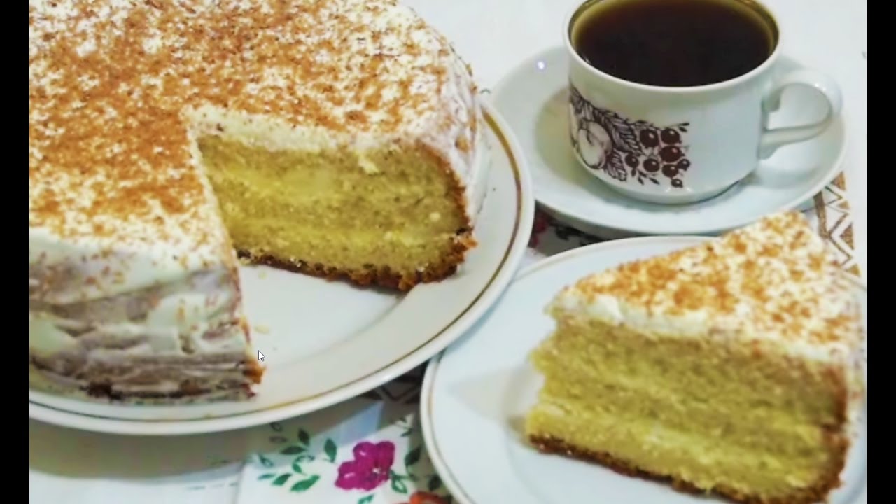 Домашние видео-рецепты - бисквитный торт в мультиварке