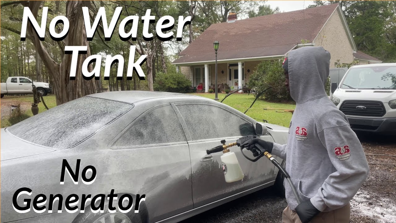 Mobile Auto Detailing With No Water Tank and Generator