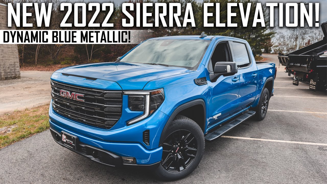 Sierra Elevation 2022 года в цвете Dynamic Blue Metallic выглядит ПОТРЯСАЮЩЕ!