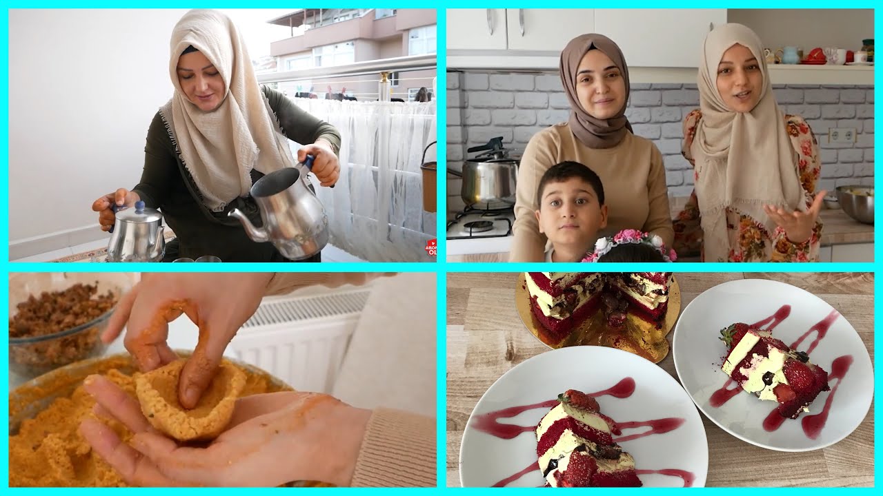 ANNEM SİZİ ÖZLEMİŞ 💖 ARKADAŞIM GÜLCAN İLE İÇLİ KÖFTE YAPTIK 😍KAMERA ARKASI 😂
