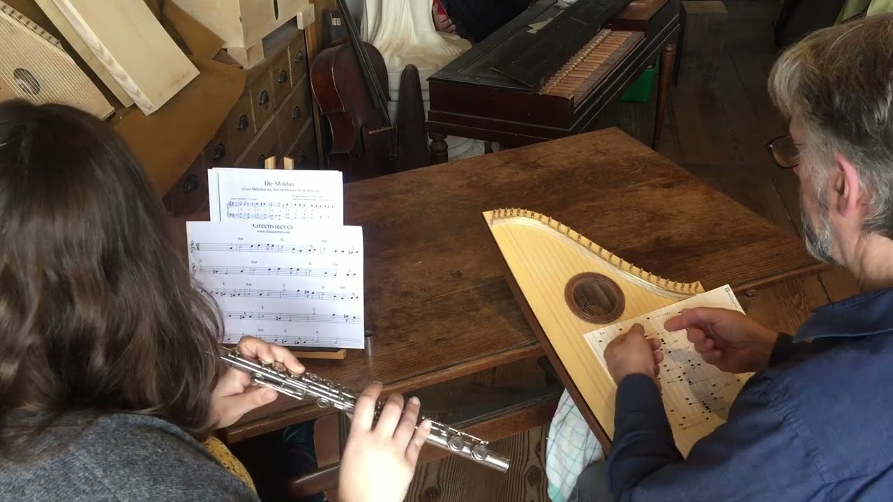 Greensleeves Sophie Querflöte, Tischharfe 