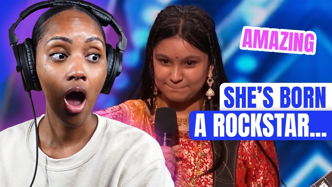 10-ЛЕТНИЙ VAN HALEN?! | Майя Нилакантан | Прослушивание на America’s Got Talent 2024 (РЕАКЦИЯ)