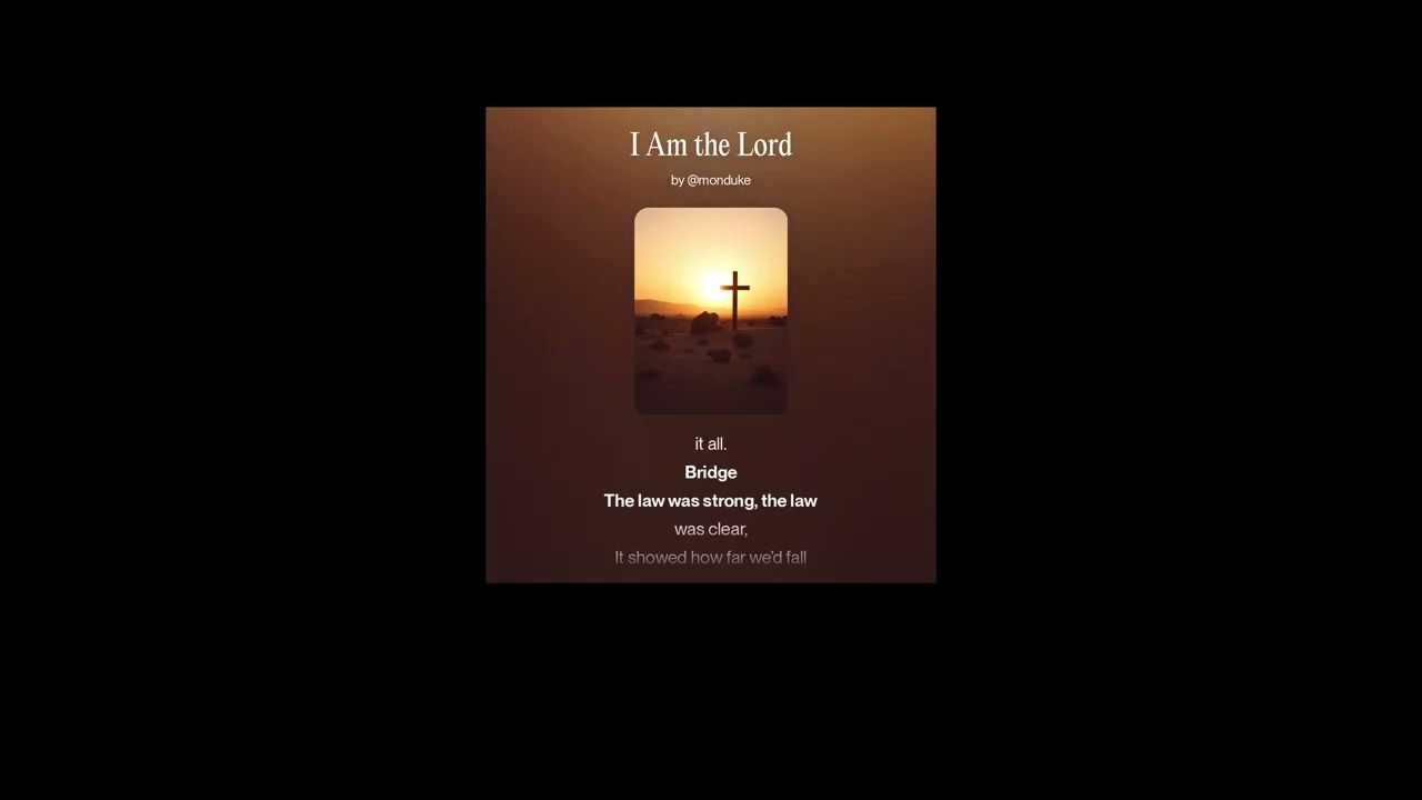 I AM the Lord