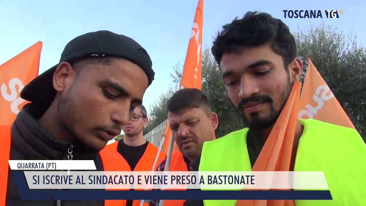 2024-10-28 QUARRATA (PT) - SI ISCRIVE AL SINDACATO E VIENE PRESO A BASTONATE