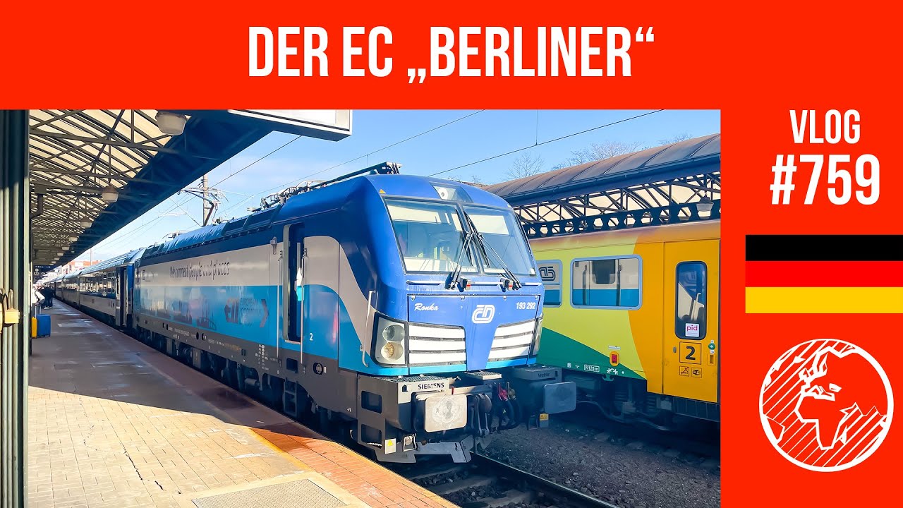 Mit dem EC von Dresden nach Prag | TripReport (1. Klasse) | Vlog 759