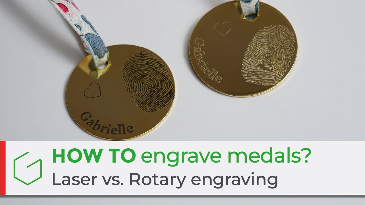 How to engrave medals? WeLase™ laser vs. M20 Jewel rotary engraver