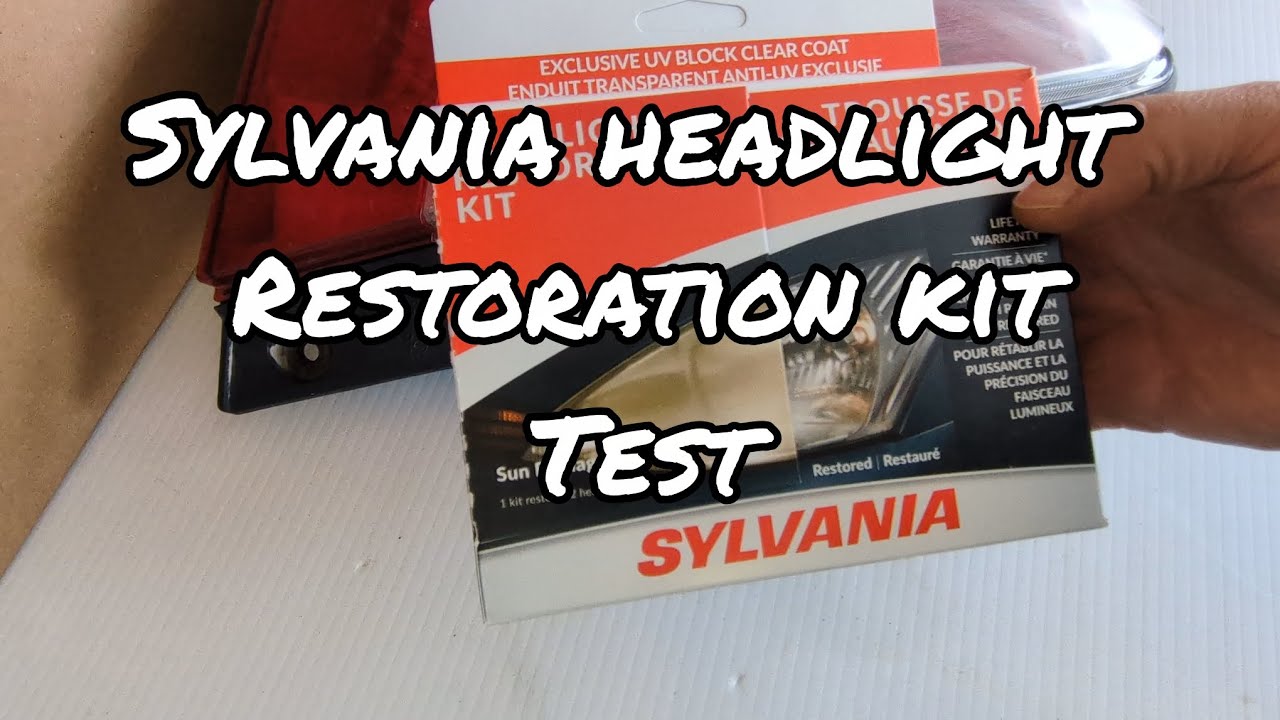 Sylvania headlight restoration kit test on a tail light 