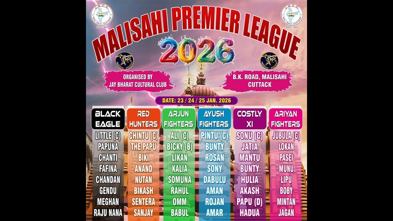 MALISAHI PREMIER LEAGUE 2026 RANIHAT CUTTACK