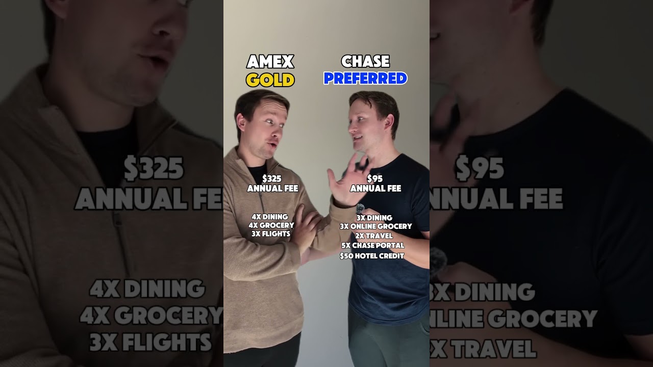 AMEX Gold и Chase Sapphire Preferred &mdash; уникальное сравнение 💳✈️ #путешествия #кредитныекарты