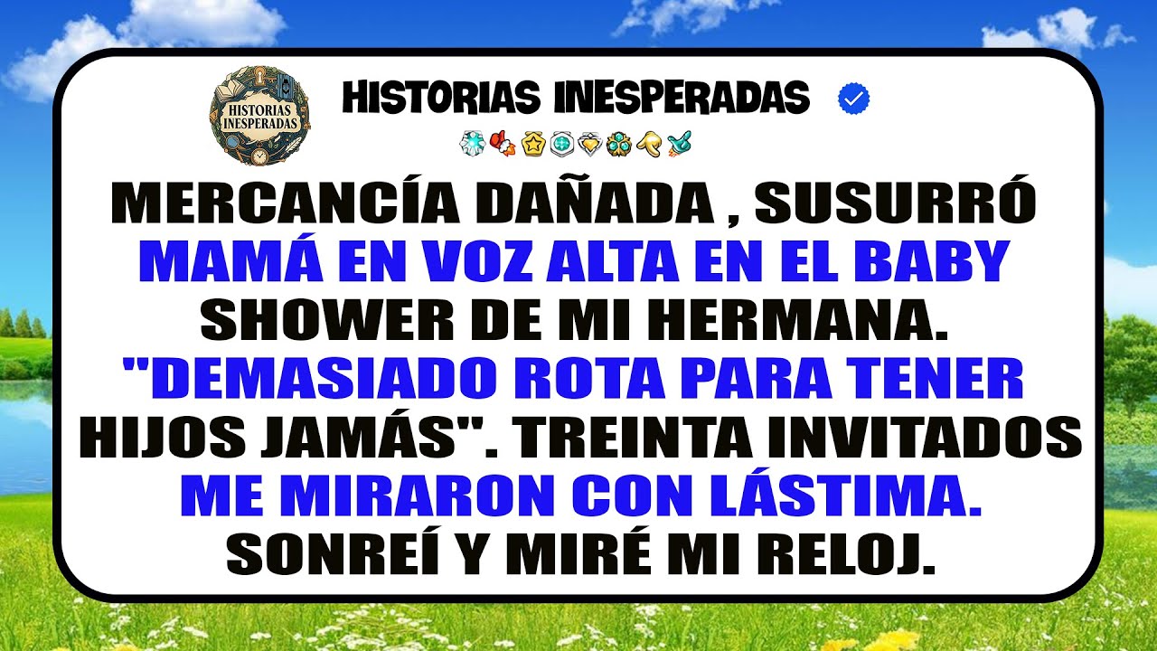 En El Baby Shower De Mi Hermana, Mamá Dijo Que Yo Estaba Rota; Luego Mi Niñera Entró Con Trillizos.