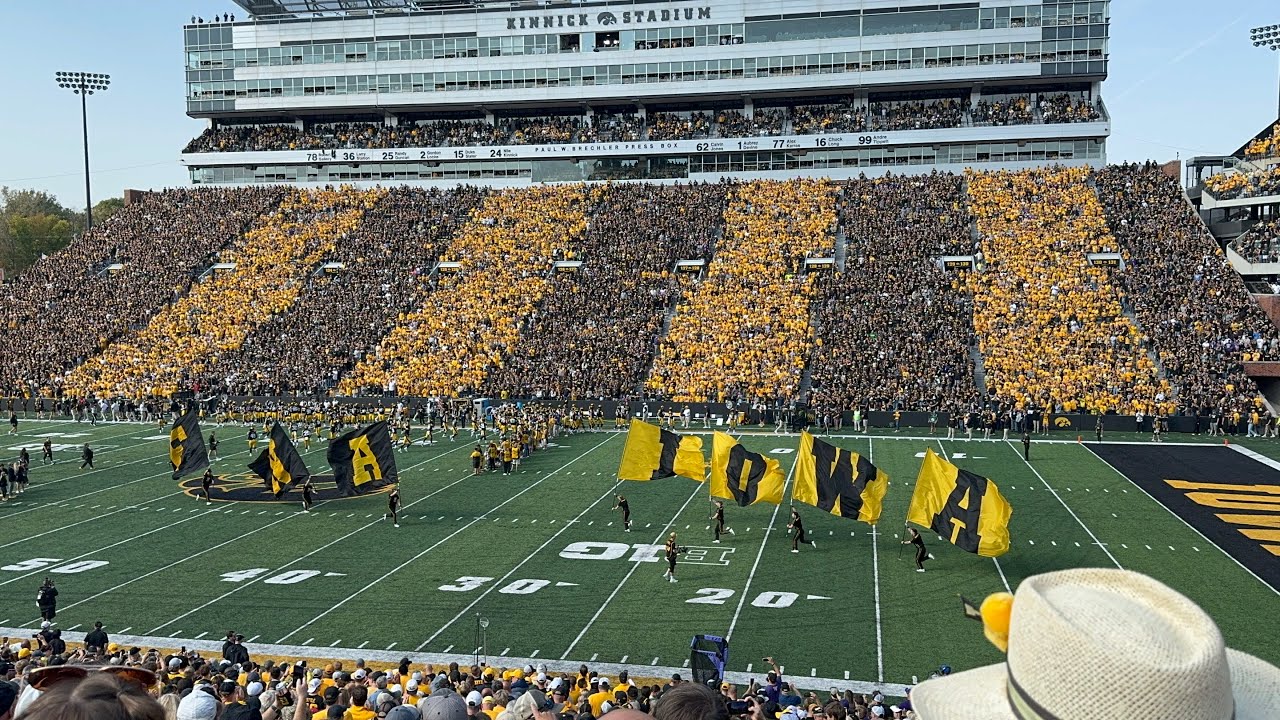 Iowa Hawkeyes football vs. Washington Huskies Kinnick Entrance ~ October 12, 2024