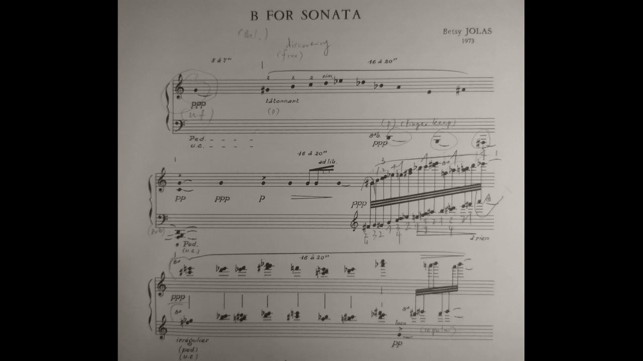 Betsy Jolas - B For Sonata (1973)